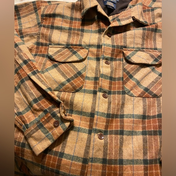 Pendleton the original boardshirt 100% virgin wool ranger plaid Large - Picture 2 of 13